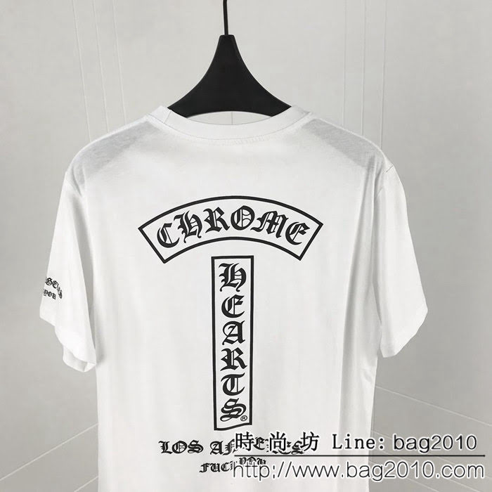 Chrome Hearts克羅心 19ss 經典梵文字母印花T恤 定制原版純棉面料 高版本情侶款 ydi2234